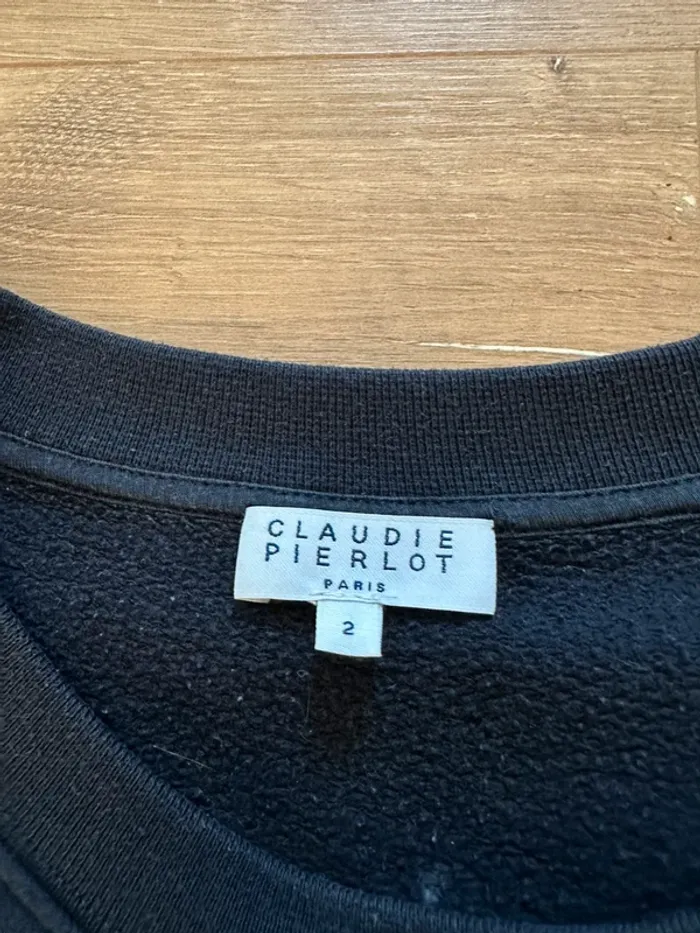 Sweat Claudie Pierlot bleu Île de Ré taille 38 - photo numéro 5
