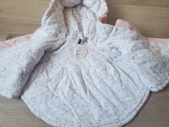 🌴 Poncho orchestra rose à capuche taille 3 mois - photo numéro 3