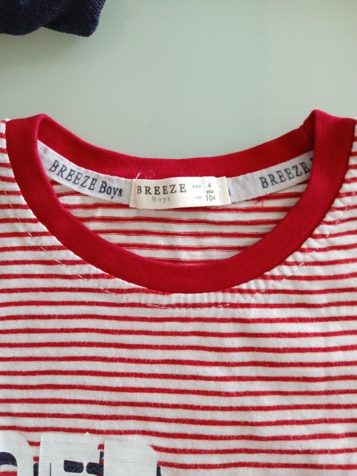 T-shirt rouge 4 ans Breeze - photo numéro 2