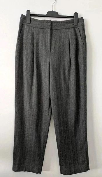 Pantalon d'hiver gris à fines rayures - Caroll - taille 44