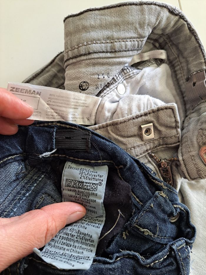 Lot de 2 jeans garçon 6 ans ABE tachés-troués - photo numéro 10