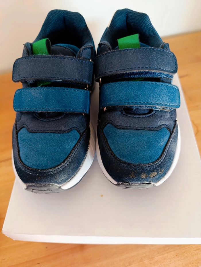 Baskets bleu marine et verte t.28 DPAM - photo numéro 5