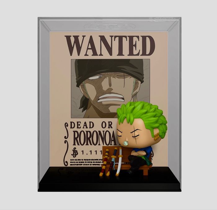 Funko pop one piece - roronoa zoro (wanted poster) - photo numéro 3
