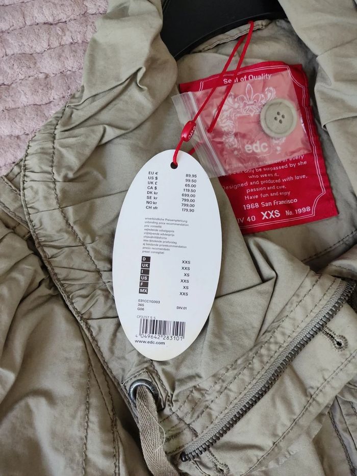 Jolie veste de mi-saison en taille XS de edc - photo numéro 2
