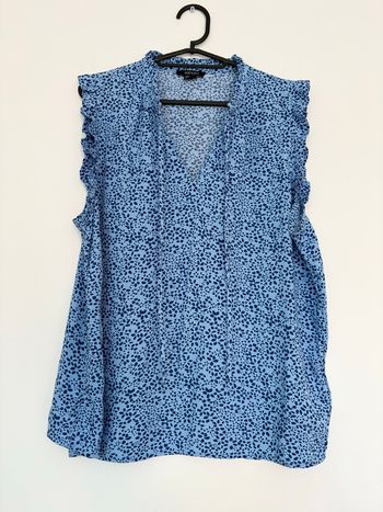 Blouse bleue imprimée Esmara taille 42