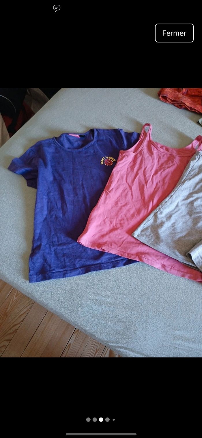 Lot de 12 hauts fille t.8/10 ans - photo numéro 2