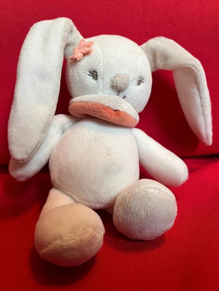 Peluche hochet doudou Nattou Mia le lapin - photo numéro 2