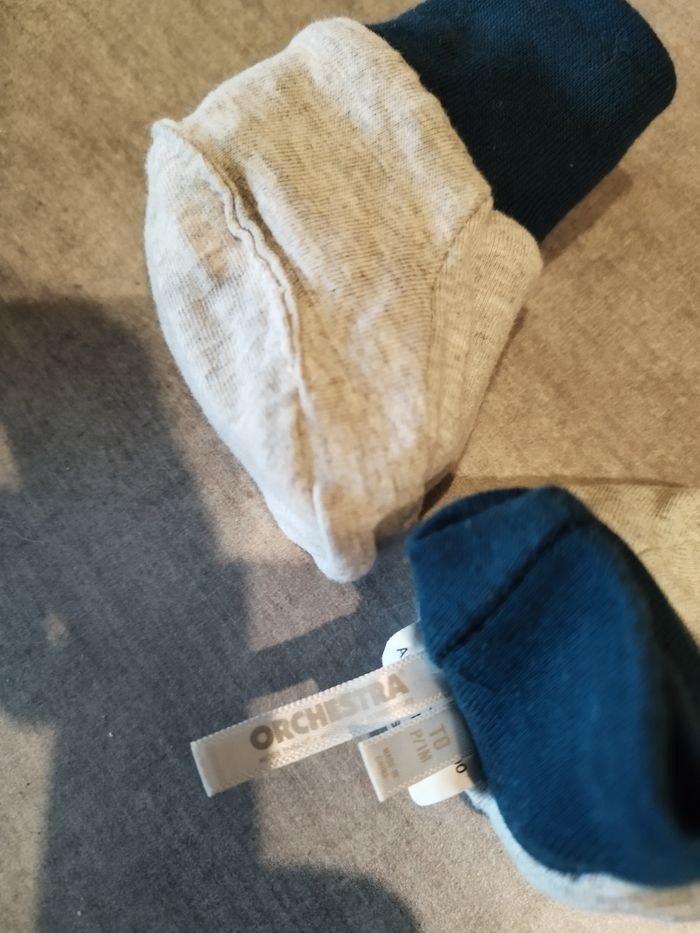 Chaussons bleu gris 1M - photo numéro 3
