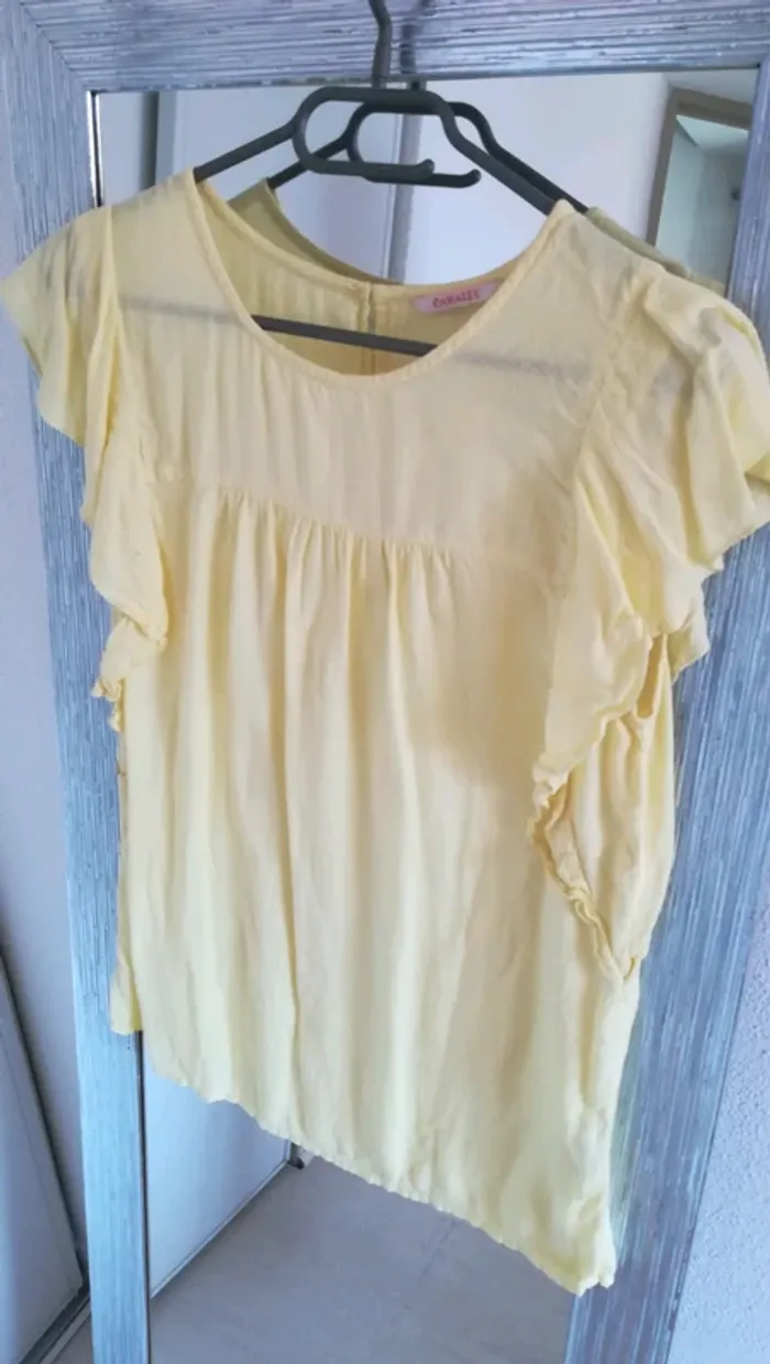 Blouse jaune camaïeu