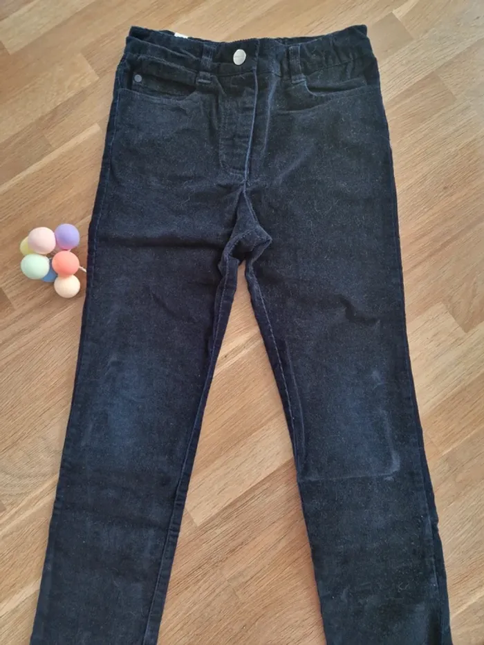 Pantalon slim en velours marine Jacadi 6ans - photo numéro 2