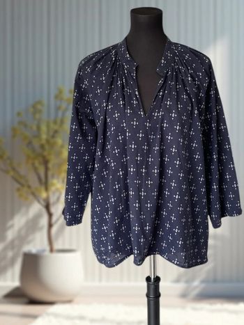 Blouse ample et fluide bleu foncé H&M – T40