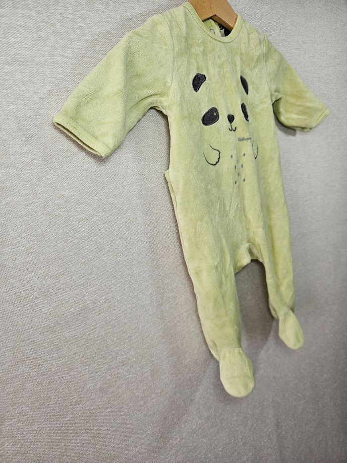 Pyjama  velours   panda kiabi 3 mois - photo numéro 4
