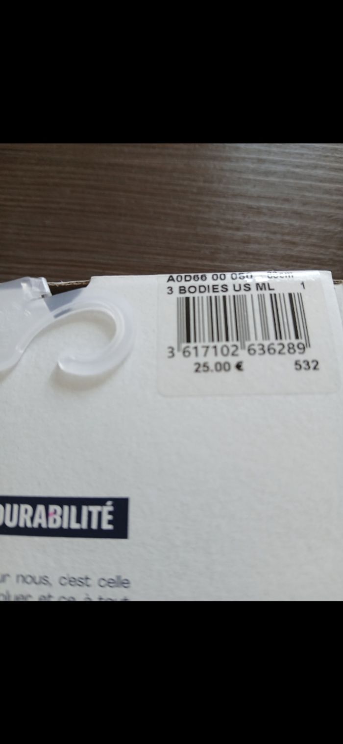 lot de 3 bodies garçon baleine manches longues 24 mois - photo numéro 2