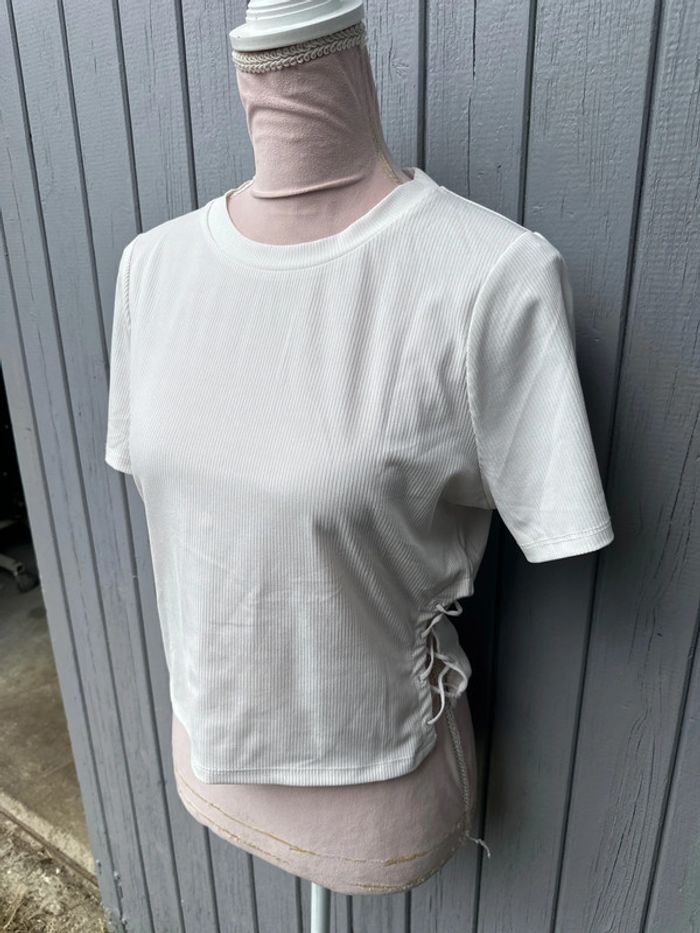 Haut été manches courtes blanc Pimkie 42/XL - photo numéro 3