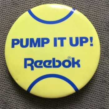 Badge pin Reebok Pump it up - Vintage 1989 / 1990