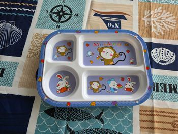 GRANDE ASSIETTE RECTANGULAIRE BÉBÉ MIXTE BOYS OU GIRLS NEUF
