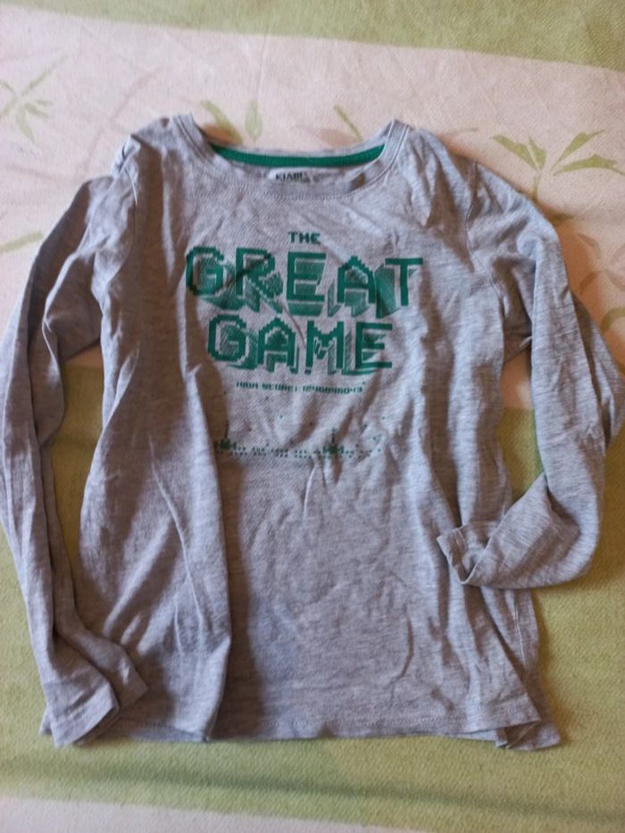 Tee-shirt gris imprimé 10 ans - photo numéro 4