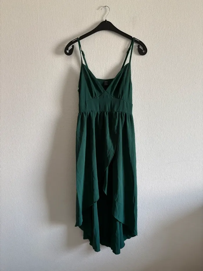 Robe longue ouverte - verte foncé - photo numéro 5