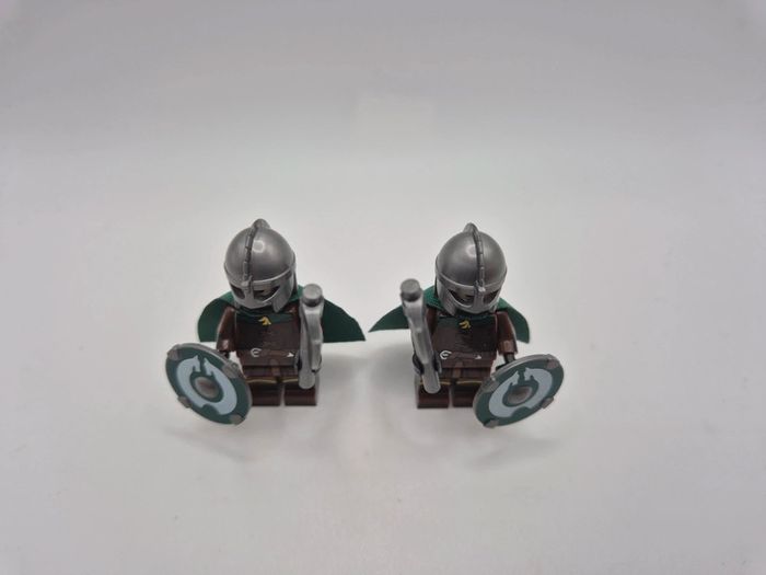 Figurines type lego 2 guerriers du rohan seigneur des anneaux / hobbit - photo numéro 6