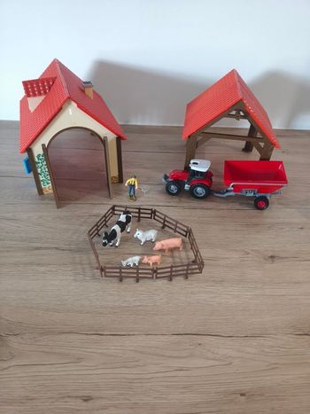 Jeux ferme et son agriculeur