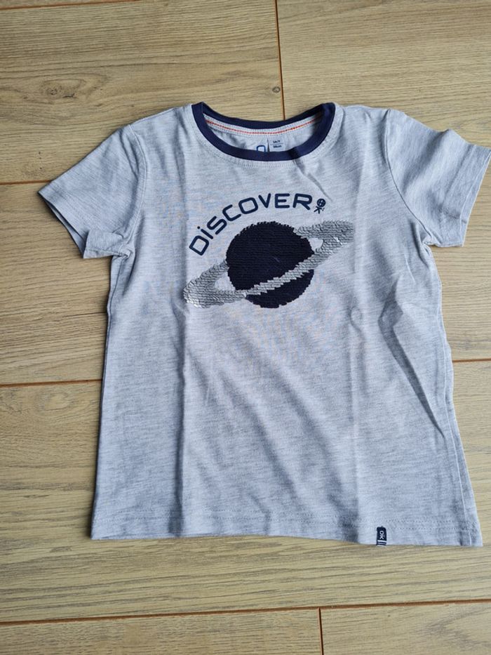 Tshirt planete en sequin reversible 3 ans - photo numéro 3