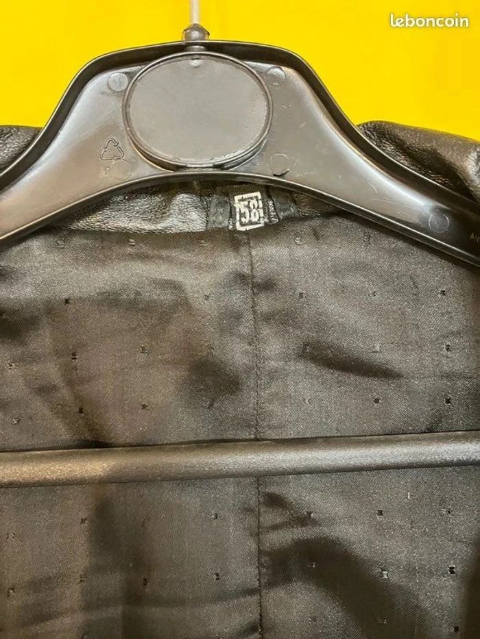 🌟 Magnifique veste en cuir Xxl / 58 état neuf doublée = une splendeur 🌟 - photo numéro 10