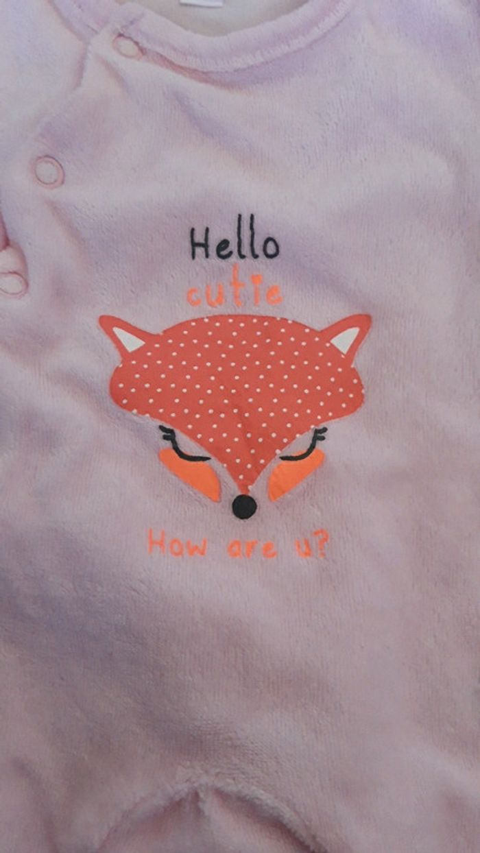 Pyjamas taille 0 rose - photo numéro 2