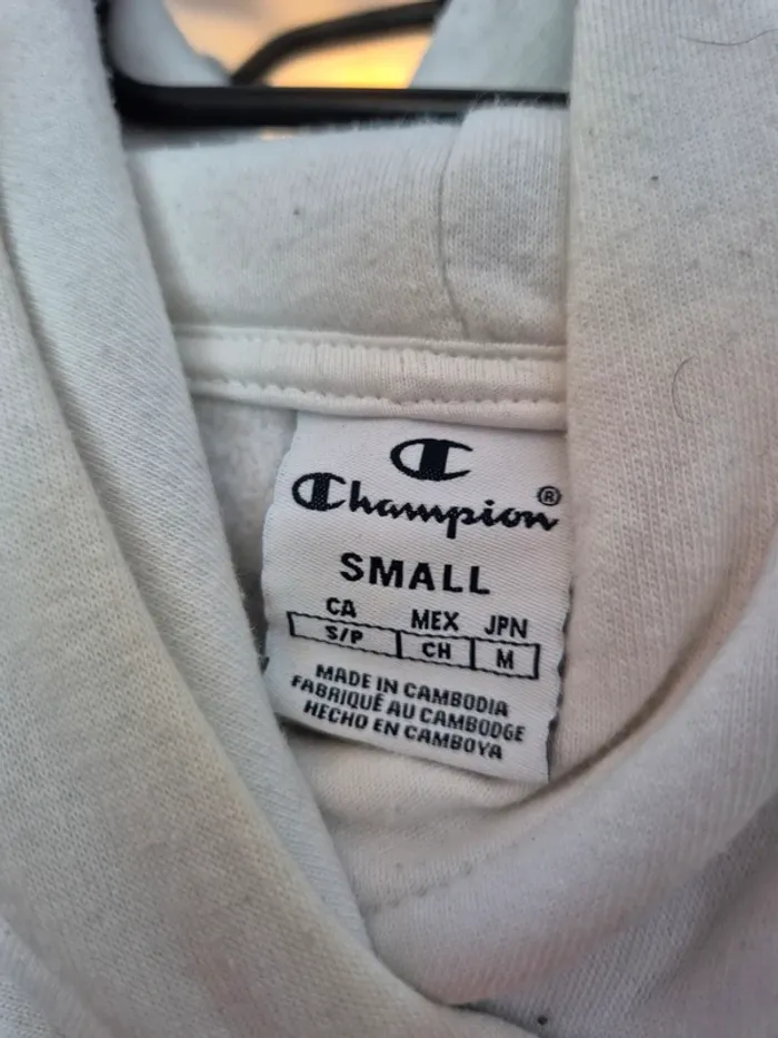 Sweat à capuche blanc Champion - photo numéro 4