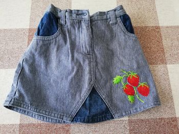 Jupe en jean bleu dpam 18 mois