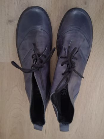 Mocassin montante bleu " P- 36"