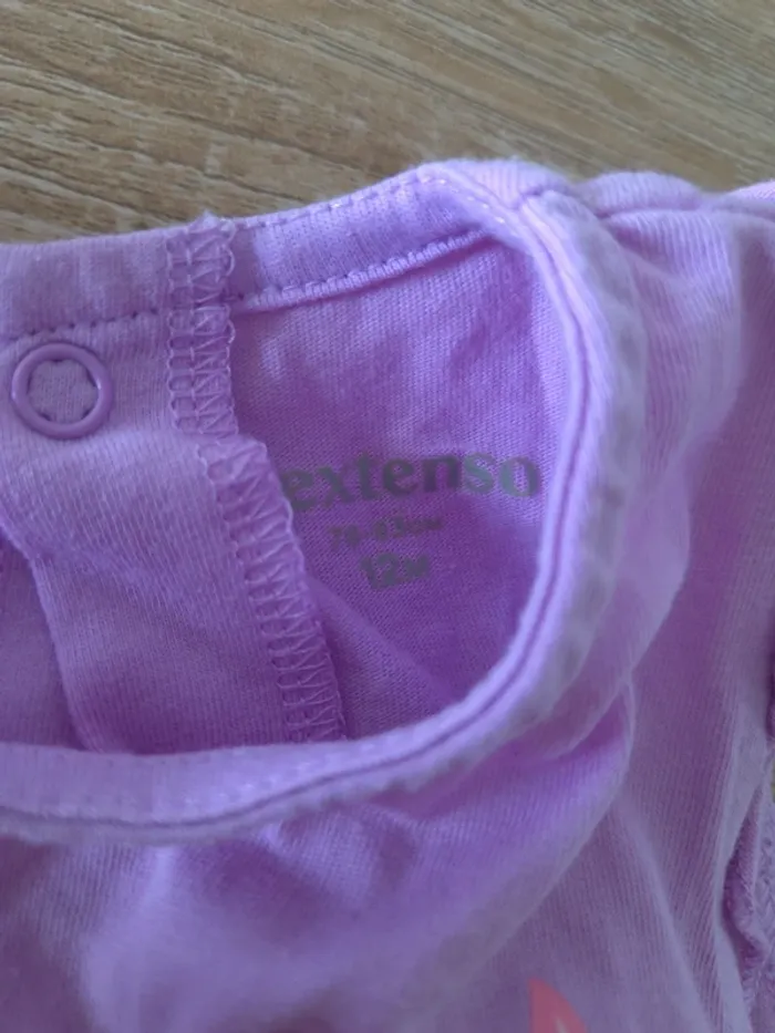 Barboteuse été violette 12 mois - photo numéro 3