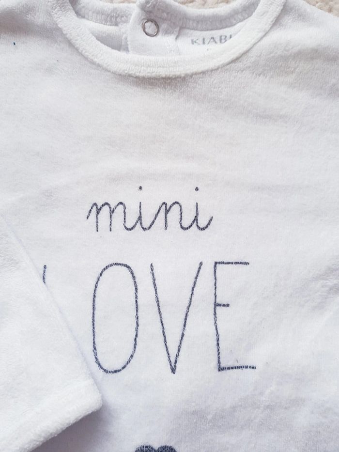 Kiabi - Grenouillère / pyjama une pièce / dors bien en velours (6 mois) - photo numéro 2