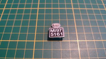 Plaque immatriculation pièce détachée miniature Bburago Burago Alfa Romeo 2300 spider 1932 1/18 1/18