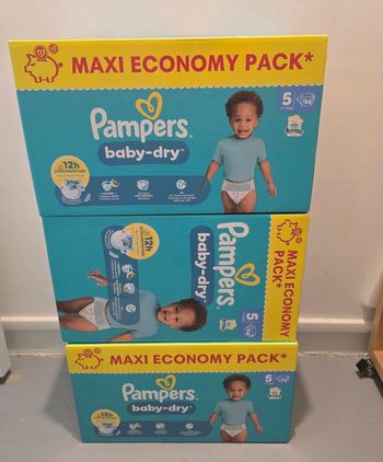 Pampers  baby dray tailles 5