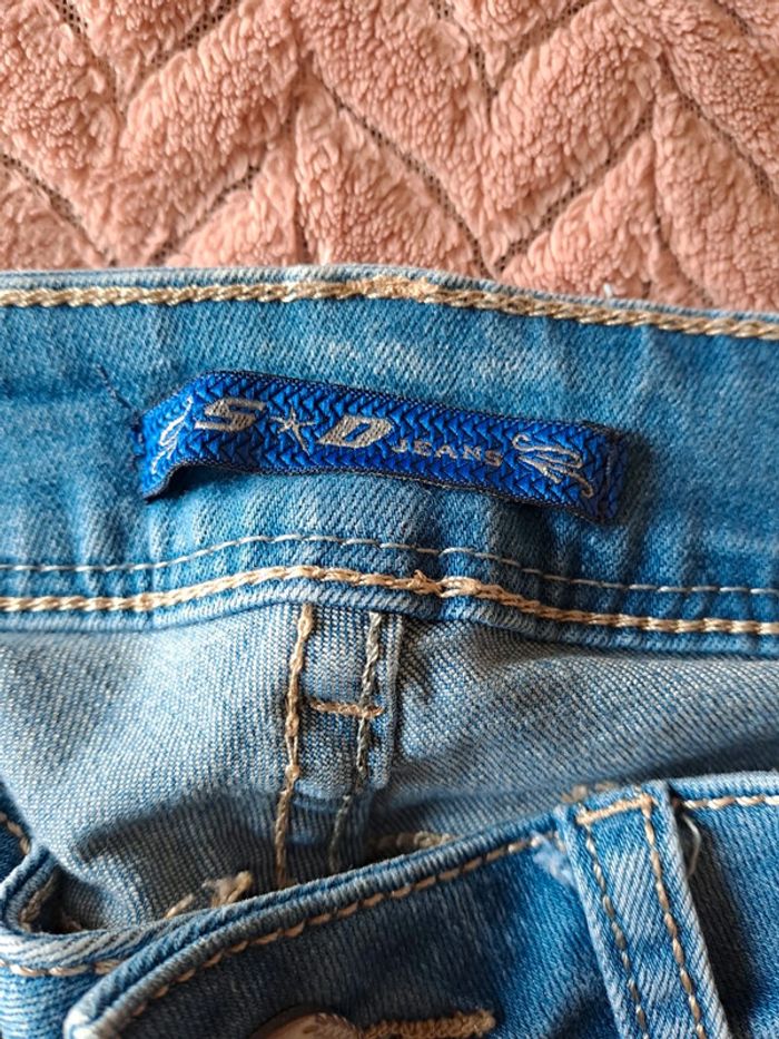 Jean femme slim 36 sd jeans effet used tbe - photo numéro 9