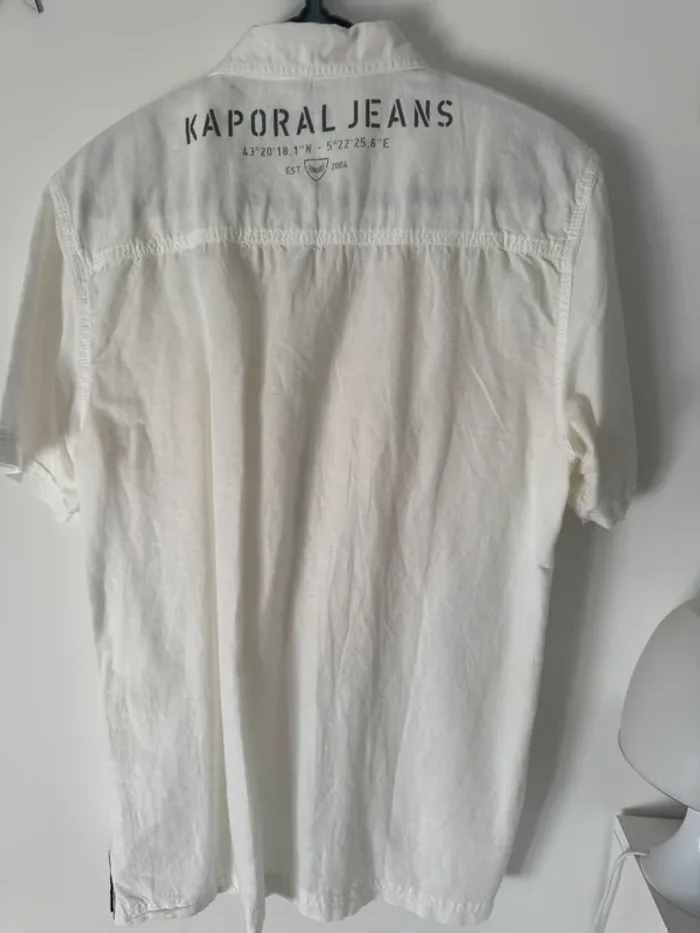 Chemise blanche Kaporal taille M – portée 1 fois - photo numéro 2