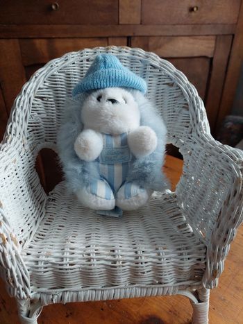 Doudou hérisson bleu Tartine et Chocolat