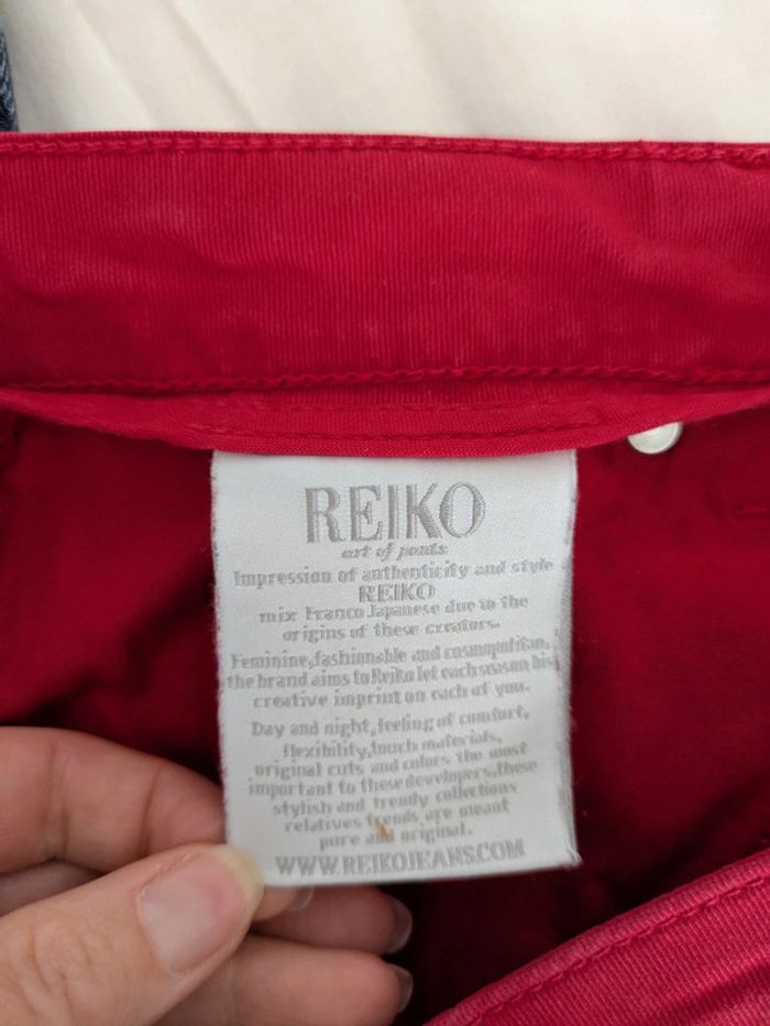 Pantalon jean rouge - Reiko - taille 30 (Fr40) - photo numéro 5