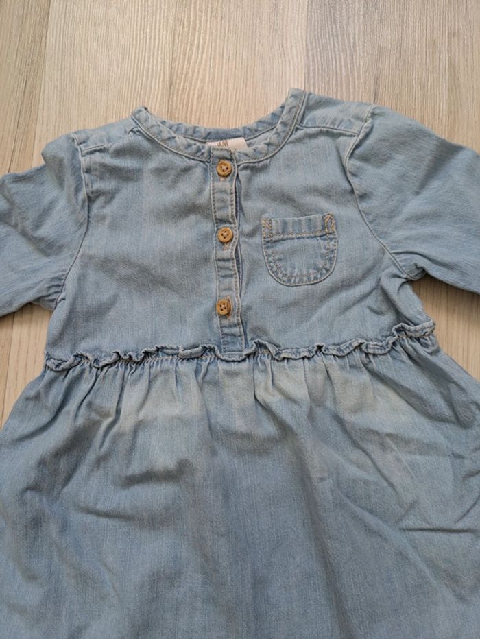 Robe en jean fille 12 mois - photo numéro 2