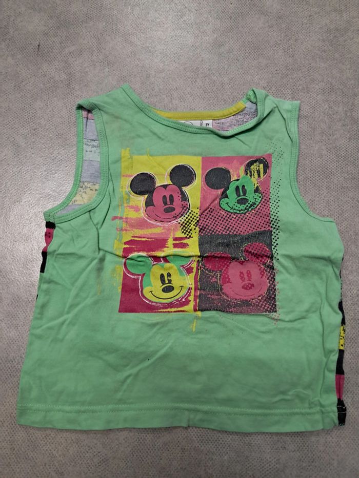 tee shirt débardeur garcon 3 ans disney