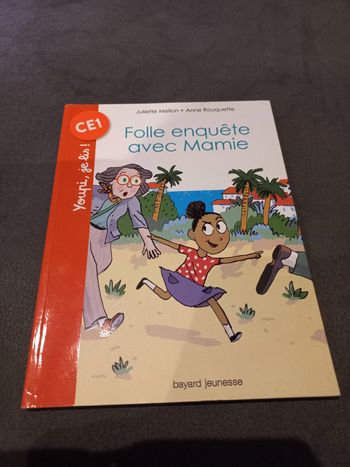 Livre roman youpi je lis folle enquête avec mamie ce1