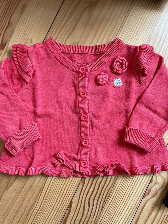 Lot de 2 gilets 6M tissaia sucre d’orge - photo numéro 4