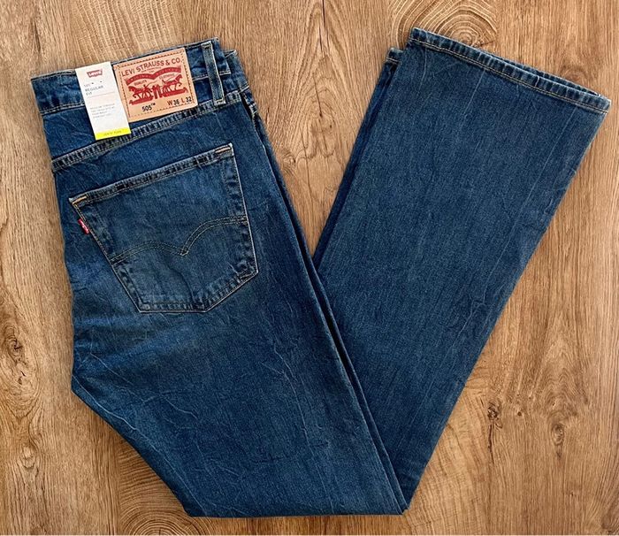 Jean/pantalon bleu Levi's 506 homme, taille : W 36 L 32 (46 taille française) - photo numéro 2