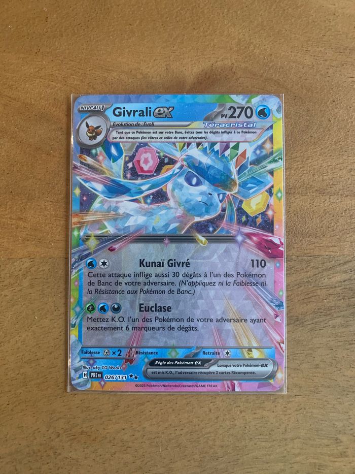 Carte Pokemon Givrali EX Teracristal Évolutions Prismatiques