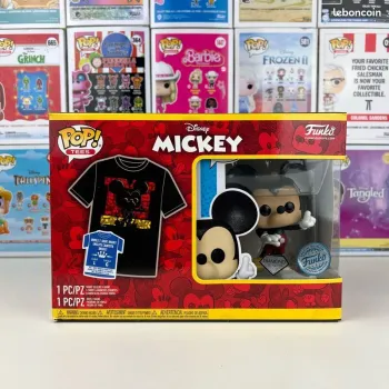Funko Pop Disney - Pack T-shirt + Pop Mickey Mousse Diamond Collection Exclusif