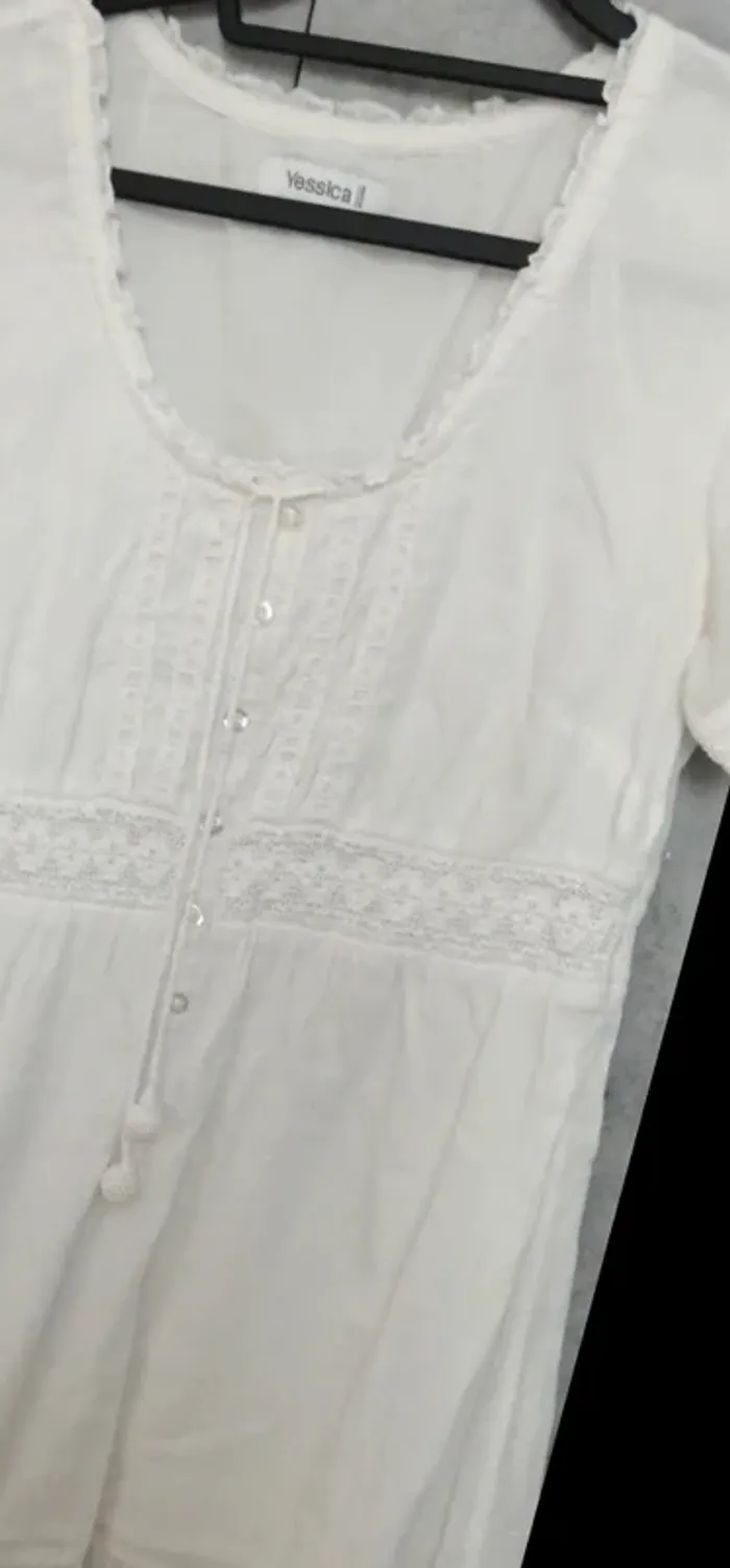 Robe blanche taille 38 ou M - photo numéro 2