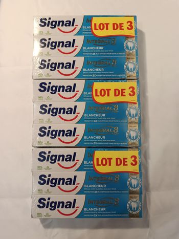 9 Tubes Signal Intégral 8 Blancheur