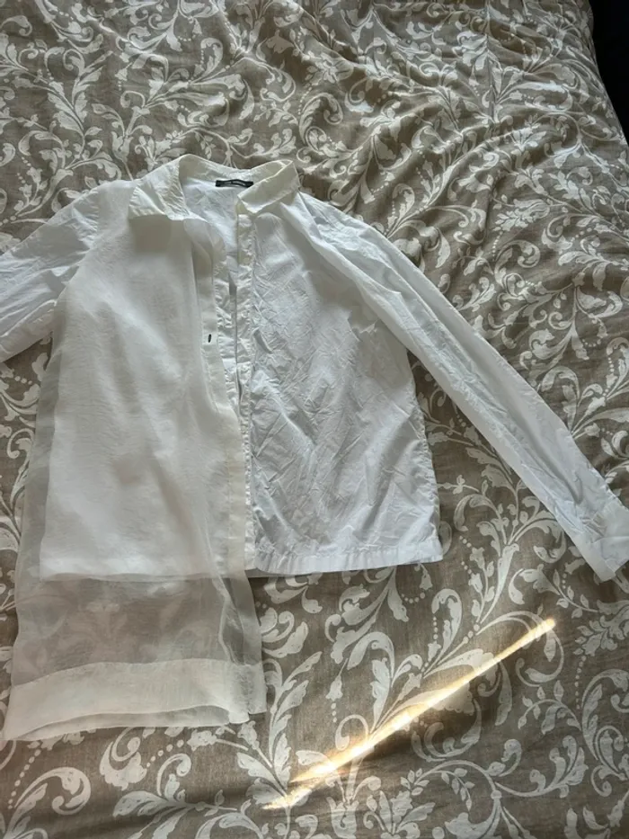 Chemise blanche asymétrique Cop Copine - Taille 36 .