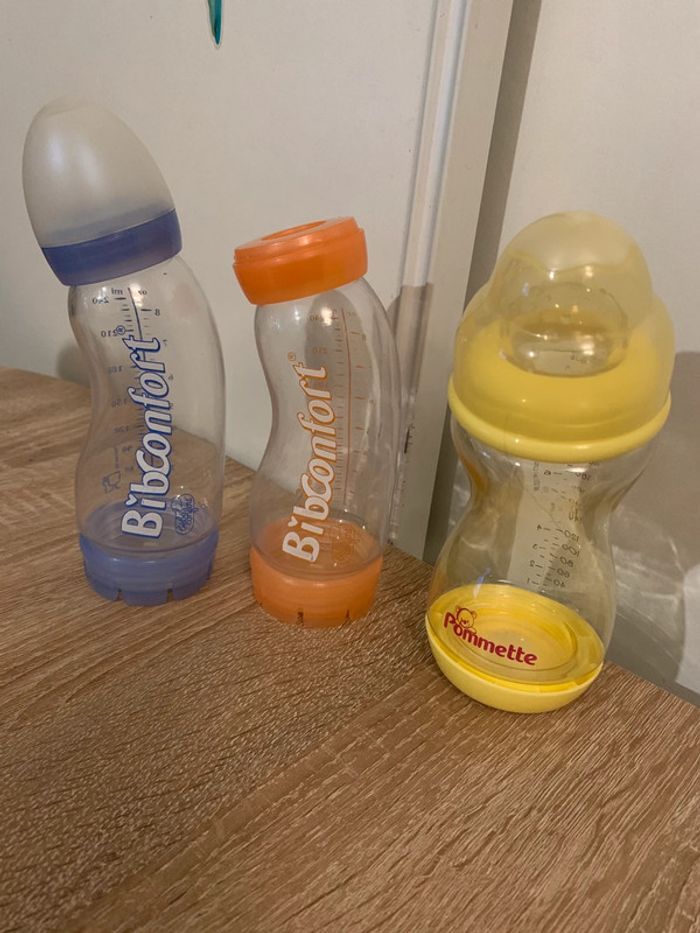 3 biberons plastique anti colique contenance 240,260 ml - photo numéro 1
