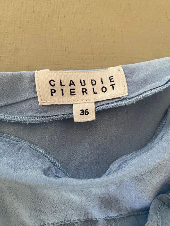 Robe Claudie Pierlot bleue taille 36 - photo numéro 7
